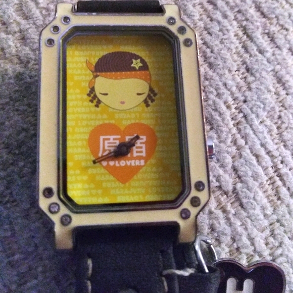 Harajuku Lovers Accessories - Harajuku lovers japan movt silver brown watch